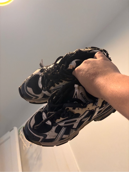 Balenciaga Other - Balenciaga Black and White Mesh Runner Sneakers